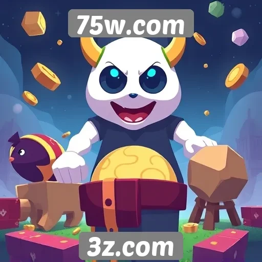 Panorama geral do site de jogos 75w.com